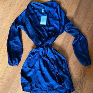 Blue Wrap Dress